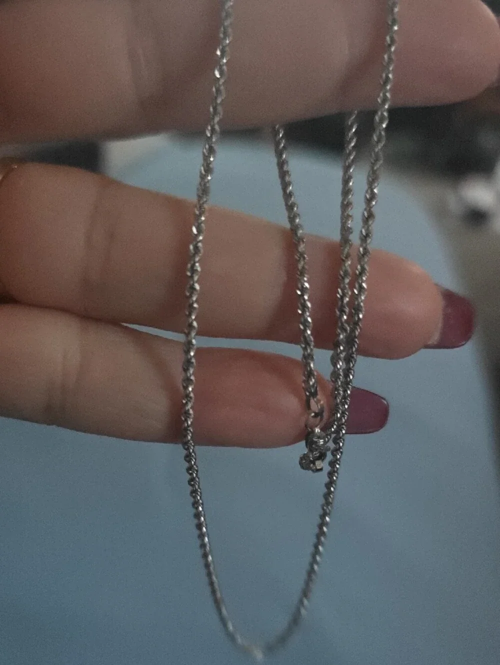 vintage 14kt rope necklace polished 14kt